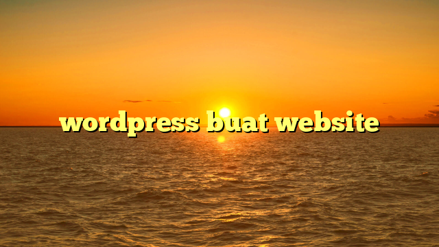 wordpress buat website